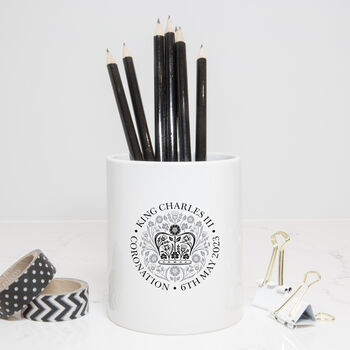 King's Coronation Pen Pot Desk Tidy, 5 of 5