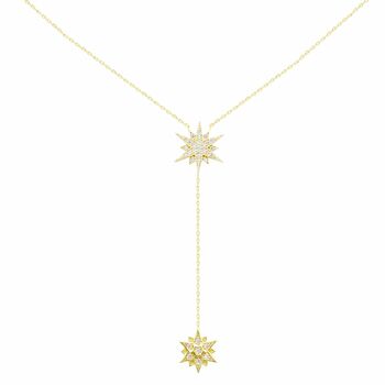 Supernova Lariat Necklace, Gold, 2 of 9