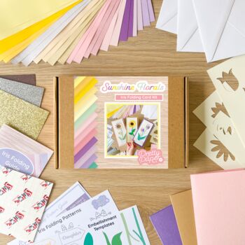 Sunshine Florals Card Making Kit | Iris Folding, 6 of 6