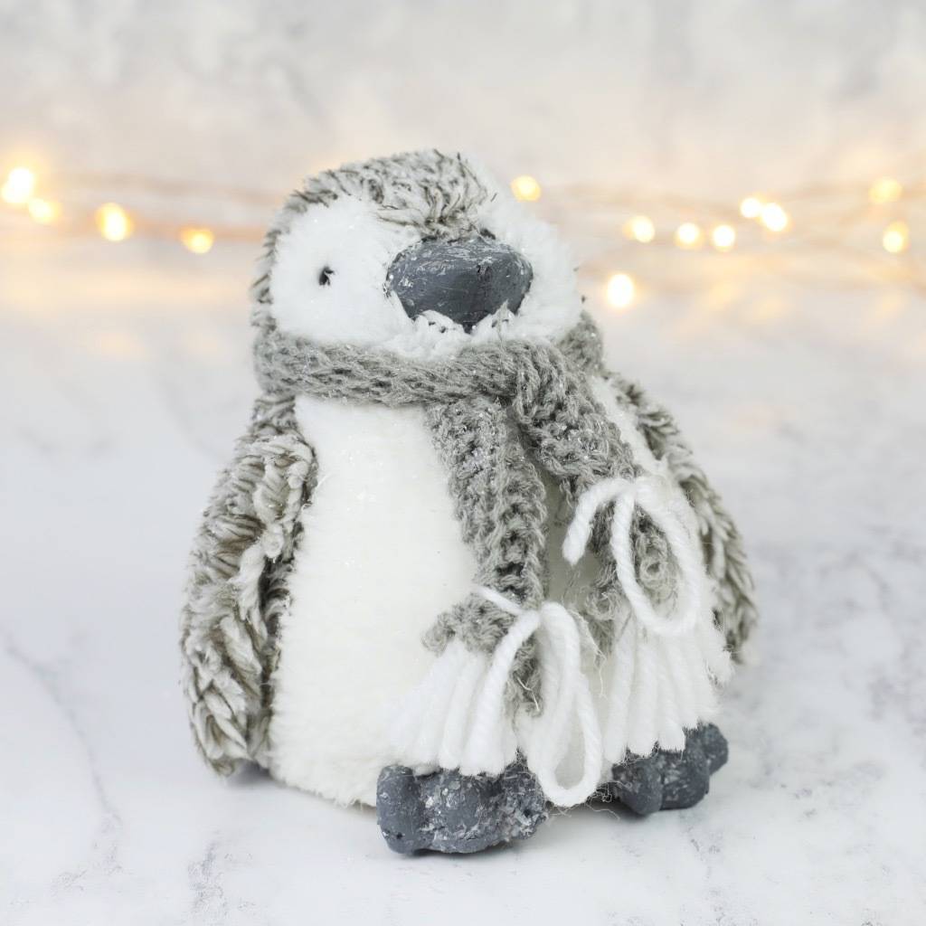 frosted glitter penguin ornament by lisa angel | notonthehighstreet.com1024 x 1024