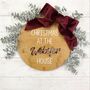 Personalised Family Christmas Wreath 'At The X House', thumbnail 4 of 10