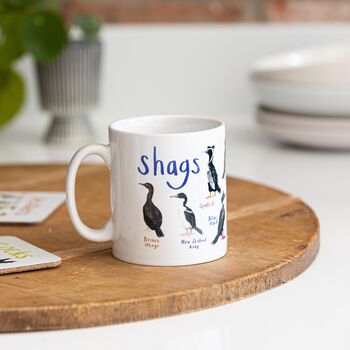 'Shags' Ceramic Bird Mug, 4 of 8