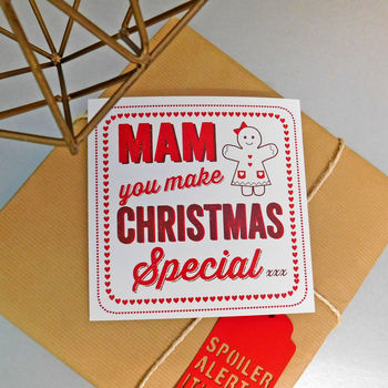 Special Christmas Card For Mum Mummy Mam Mom Mammy, 2 of 3