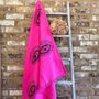 Pink Eye Organic Cotton Peshtemal Towel, thumbnail 1 of 6