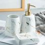 White Three Piece Ceramics Bathroom Accessories Set, thumbnail 3 of 6