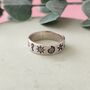 Seaside Themed Silver Band Ring, thumbnail 1 of 4