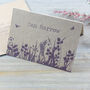 Wildflower Tri Fold Recycled Folded Wedding Invitation, thumbnail 8 of 10