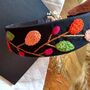 Linen Headband With Hand Embroidered Flower, thumbnail 9 of 12