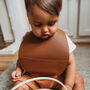 Toffee Personalised Leather Bib, thumbnail 1 of 4