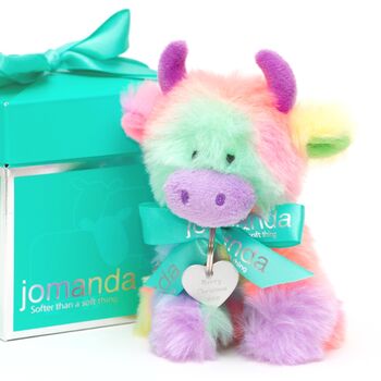 Christmas Mini Highland Rainbow Cow, Gift Boxed, 2 of 6