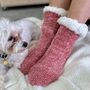 Personalised Chenille Slipper Socks, thumbnail 3 of 9