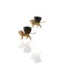 Set Of Two Gold Lion Holders With Grey Marble Cups, thumbnail 2 of 2