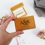 Personalised Double Wedding Ring Wooden Box, thumbnail 6 of 7