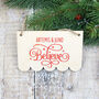 Personalised Believe In Santa Sign Red, thumbnail 2 of 4