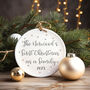 Personalised First Christmas As A Family Decoration, thumbnail 1 of 4