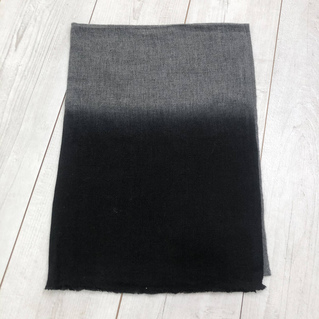Fair Trade Dipdye Ombre Two Tone Soft Wool Scarf By Aura Que ...