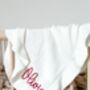 My First Christmas Embroidered Personalised New Baby Knitted Cardigan, thumbnail 8 of 11