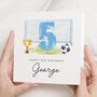 Football 5th Birthday Card Or Boy, thumbnail 1 of 7