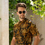Black Cotton Batik Shirt, thumbnail 3 of 8