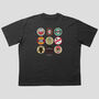 Nottingham Forest Football Beer Mats Oversized T Shirt, thumbnail 1 of 10