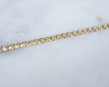 Sterling Silver Curb Chain Bracelet, 5 of 6