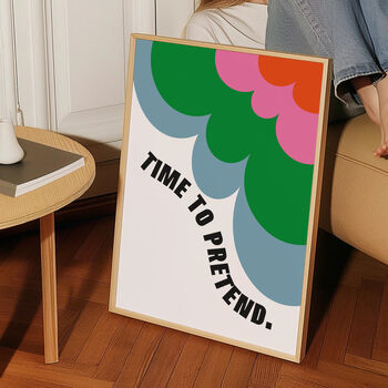 Time To Pretend Retro Nursery Giclée Art Print, 2 of 4