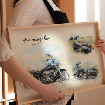 Personalised Motorbike Print, 2 of 4