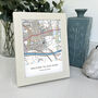 Personalised UK Map Print With Limewash Frame, thumbnail 5 of 10