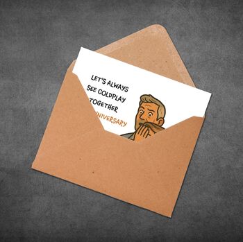 Coldplay Anniversary Card – Funny Viral Couple Card, 7 of 7