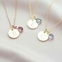 Personalised Initial Birthstone Necklace, thumbnail 7 of 12