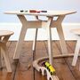 Wee Table And Stool Set In Natural Plywood Finish, thumbnail 1 of 4