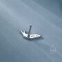 Sterling Silver Extra Tiny Slug Stud Earrings, thumbnail 7 of 12
