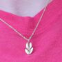 40th Birthday Golden Tulip Necklace, A Petal For Every Decade, thumbnail 4 of 7