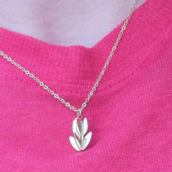 40th Birthday Golden Tulip Necklace, A Petal For Every Decade, 4 of 7