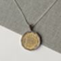 1956 70th Birthday Brass Threepence Coin Pendant, thumbnail 1 of 3