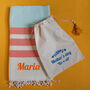Personalised Cotton Throw, Personalised Gift For Her, thumbnail 3 of 12