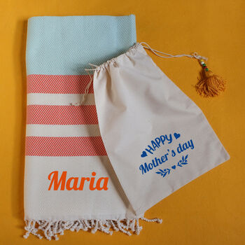 Personalised Cotton Throw, Personalised Gift For Her, 3 of 12