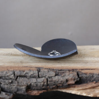 Decorative Iron Heart Dish, Hand Forged With Smooth Finish, 4 of 10