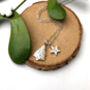 Personalised Sterling Silver Christmas Tree And Initial Star Necklace, thumbnail 10 of 12