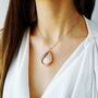 Dates 1971 To 1983 Halfpenny Teardrop Locket Necklace, thumbnail 1 of 8