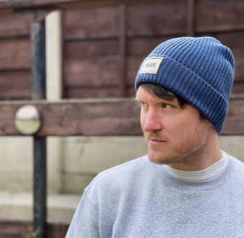 Personalised 'Patch' Beanie Hat, 3 of 4