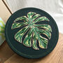 Monstera Leaf Botanical Embroidery Kit, thumbnail 1 of 9