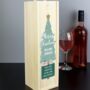 Personalised Merry Christmas Wooden Bottle Box, thumbnail 3 of 3