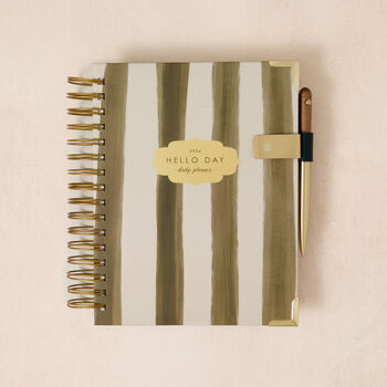 Minimal 2026 Daily Planner Diary: Capri Stripes, 5 of 12