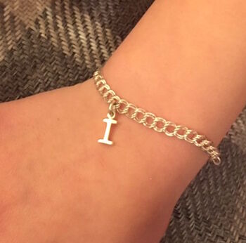 Children's Personalised Silver Initial Charm Bracelet, 4 of 7