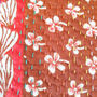 Sari Cushion Cover, Brown Floral, 46cm Handmade, thumbnail 6 of 11