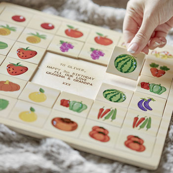 Personalised Fruits And Veg Pairs Puzzle, 4 of 4