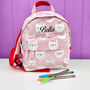 Child's Personalised Backpack With Pocket, thumbnail 3 of 9