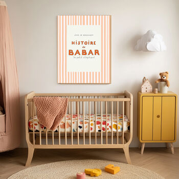 Babar The Elephant Set Of Two Tennis Art Prints, 4 of 4