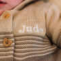 Personalised Knitted Bear Two Piece Baby Clothing Set, thumbnail 6 of 10